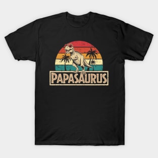 Papasaurus T Rex Dinosaur Papa Saurus T-Shirt
